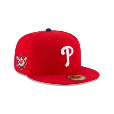 Philadelphia Phillies Gorra | New Era MLB Jackie Robinson Day 59fifty Fitted Cap Mexico - Rojos